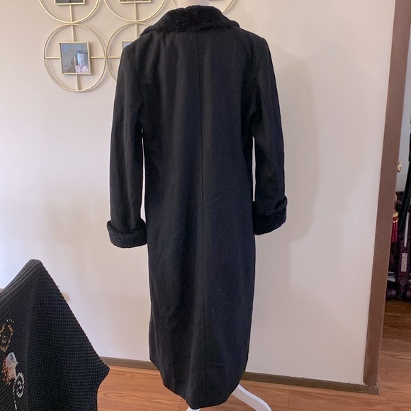 Bill Blass signature woman’s lambs wool blend long maxi collard coat size 14 🌹 - Picture 4 of 12